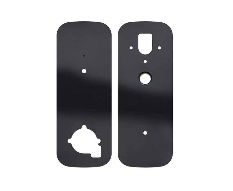 Lockly Smart Door Lock Cover Plate, Accessory for Lockly Smart Locks, Rust-Proof Stainless Steel for Hole Filler Plate - Matte Black (PGA006MB) - Image 1